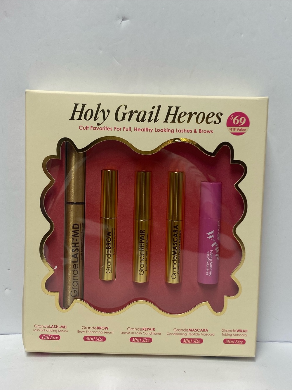Grane Holy Grail Heroes Lash & Brow Set - Gold & Pink